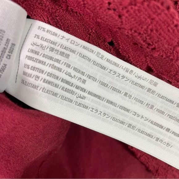 Hollister Maroon Lace Racerback Top - Picture 7 of 7